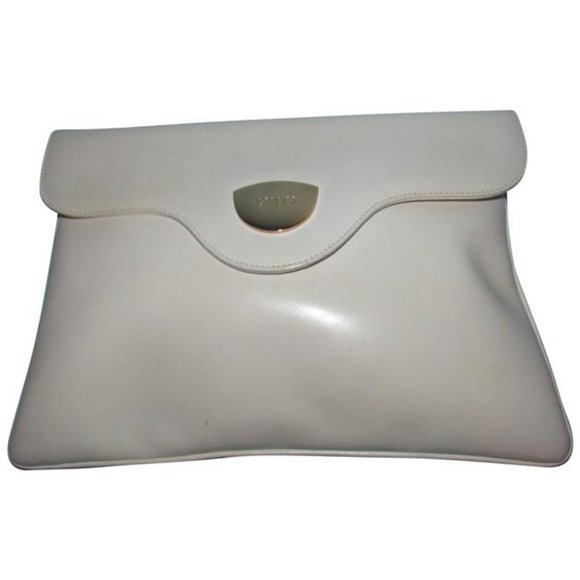 Gucci Envelope Top Stone Colored Leather Clutch - Picture 1 of 12
